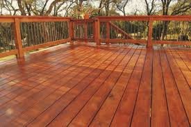 Deck staining